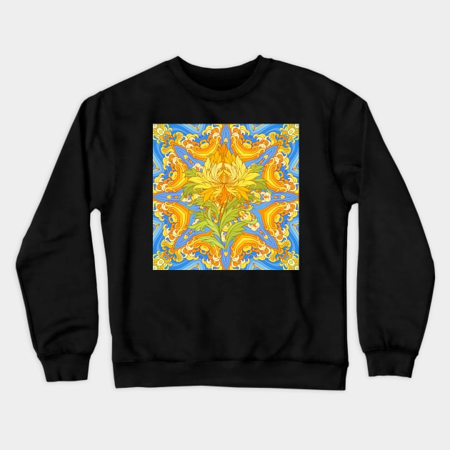 zenith | tibetan flower Crewneck Sweatshirt by natasedyakina